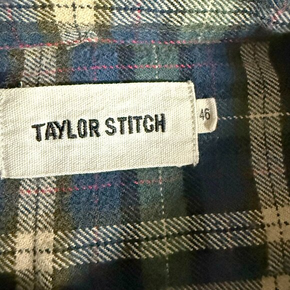Taylor Stitch Blue and White Plaid Casual Button Down Shirt - Picture 8 of 13